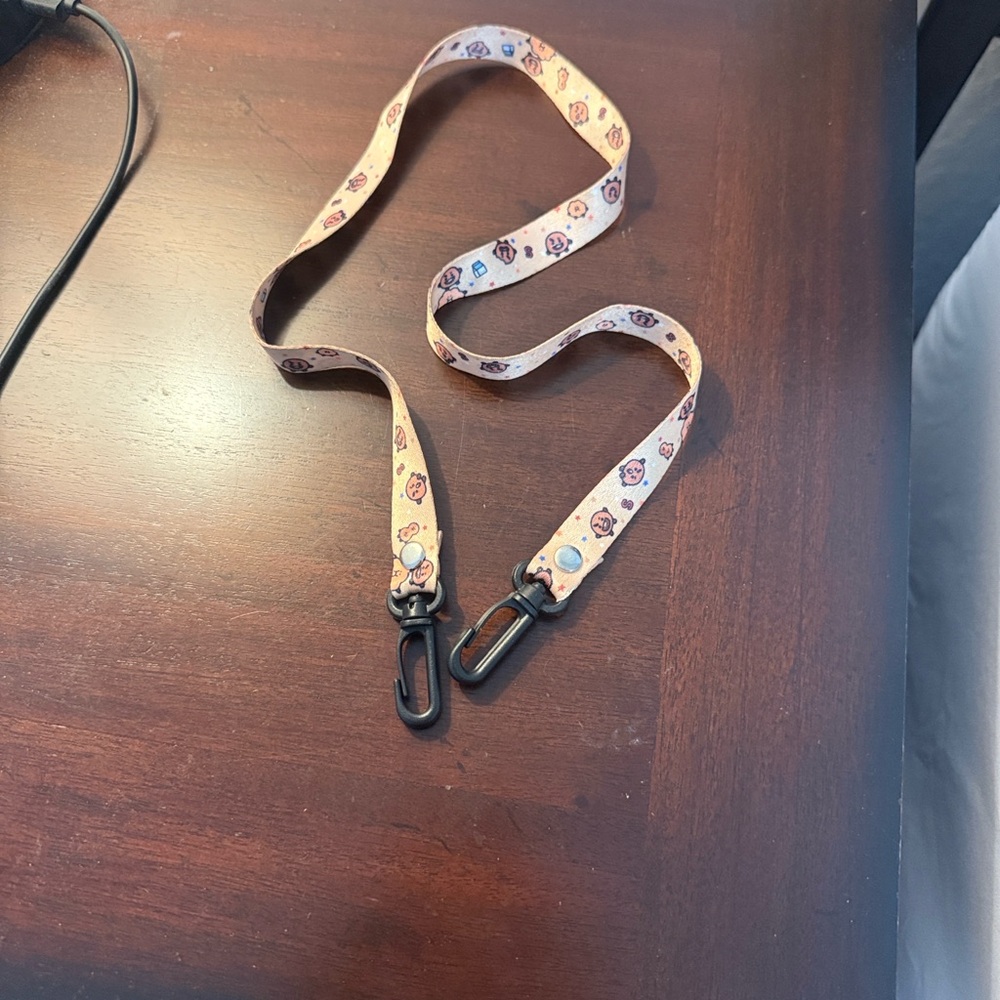 Patterned Lanyard with Clips
